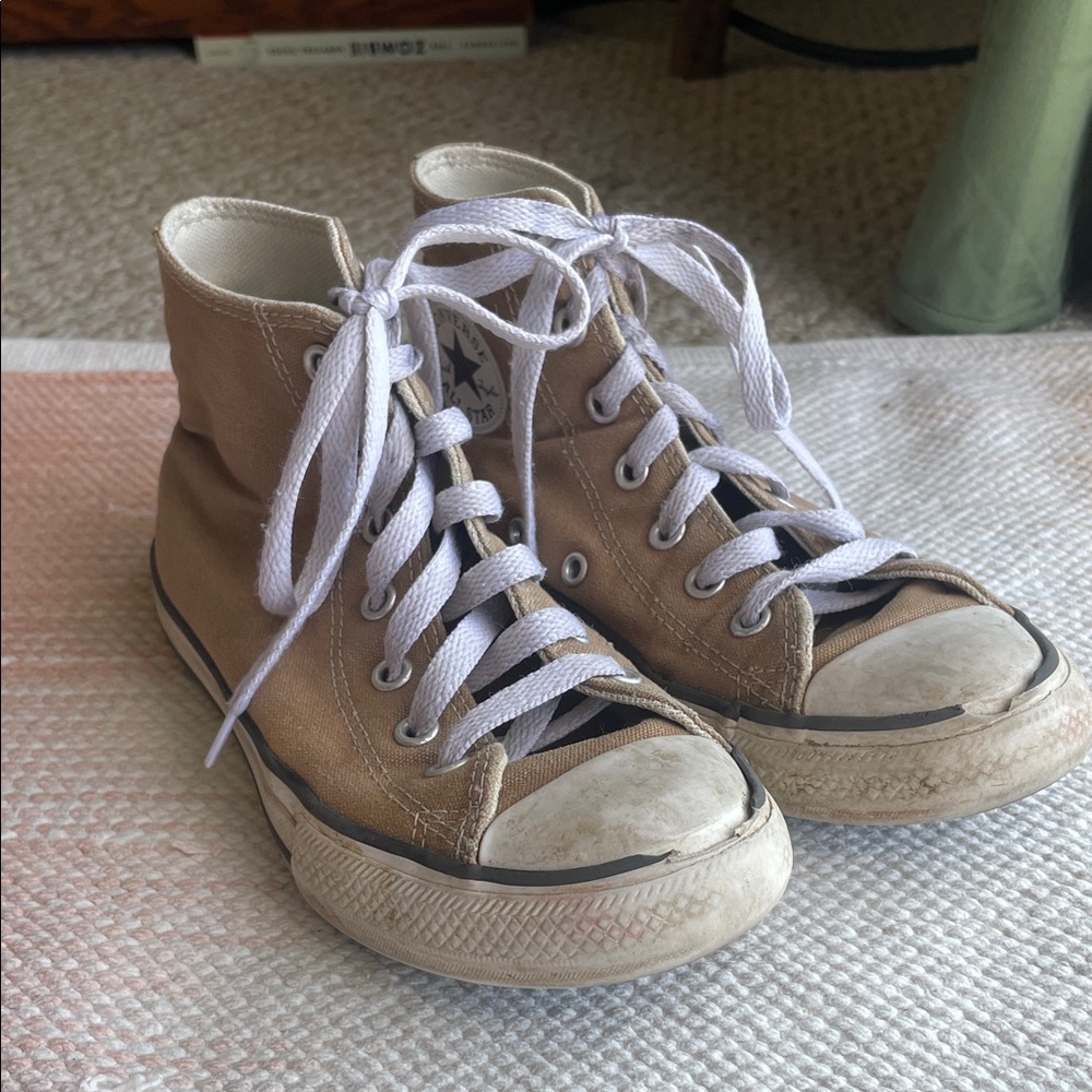 Converse Kids Beige High-Top Sneakers